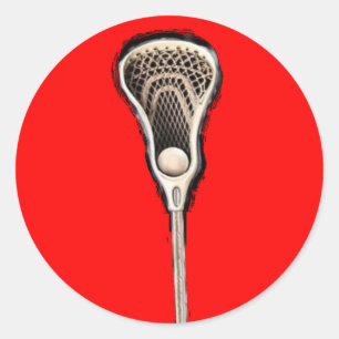 Adesivo Redondo Lacrosse Stick