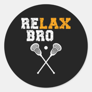 Adesivo Redondo Lacrosse Sticks Lax Lacrosse Goal Relaxbro