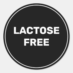 Adesivo Redondo Lactose Alergia Segura Culinária