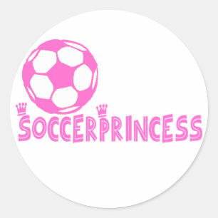 Adesivo Redondo Lado da princesa 2 do futebol