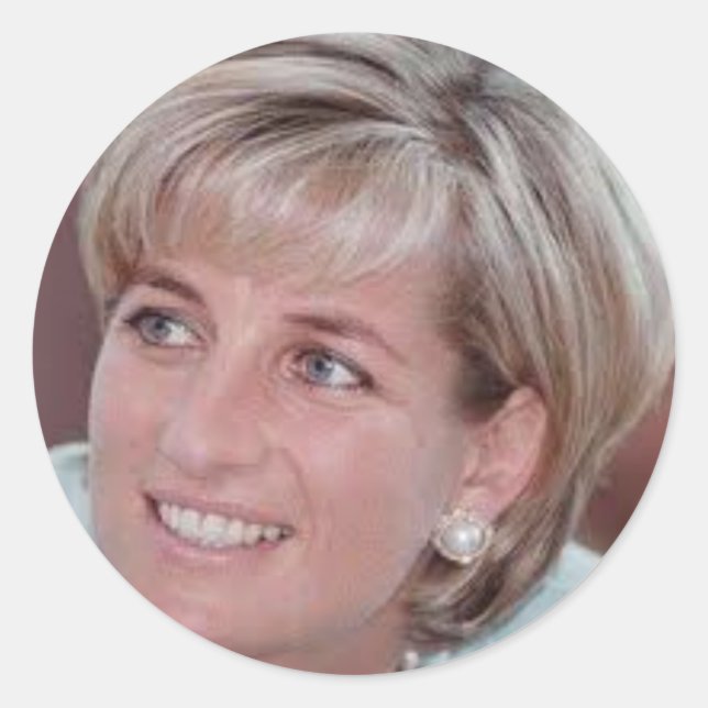Adesivo Redondo Lady Diana (Frente)