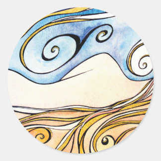 Adesivo Redondo Lady Ireland Round Sticker