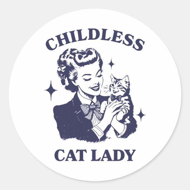 Adesivo Redondo Lady Kamala 2024, Feminista Harris (Frente)