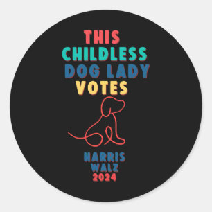 Adesivo Redondo Lady Votes Kamala - Harris WAlzheime