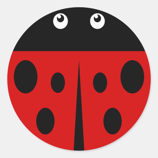 Adesivo Redondo Ladybird (Frente)