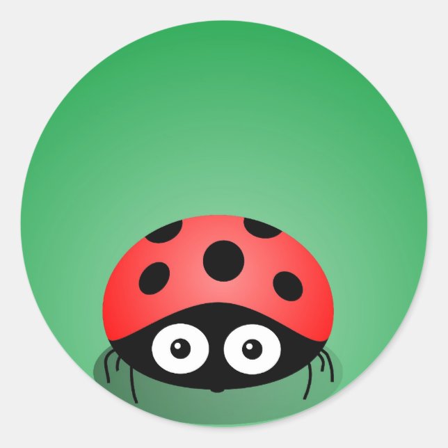 Adesivo Redondo Ladybug (Frente)