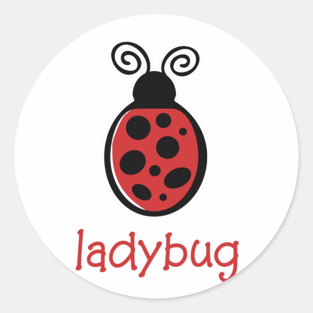 Adesivo Redondo Ladybug (Frente)