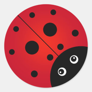 Adesivo Redondo Ladybug Classic Round Sticker