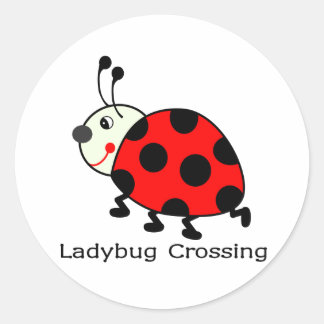 Adesivo Redondo Ladybug Crossing