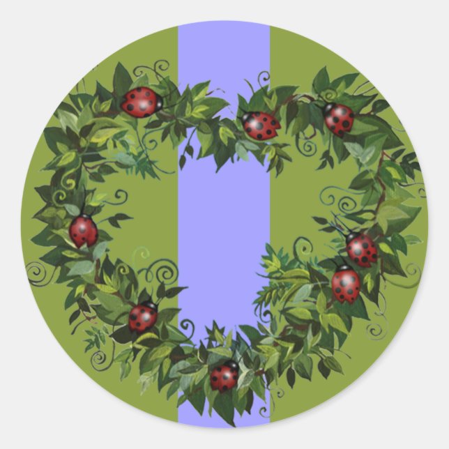 Adesivo Redondo Ladybug Love Sticker (Frente)