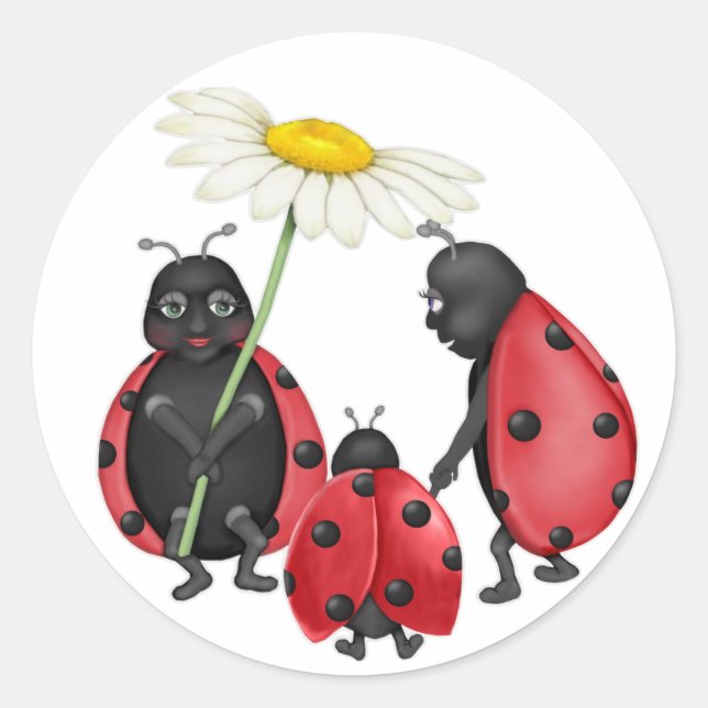 Adesivo Redondo Ladybug Stroll (Frente)