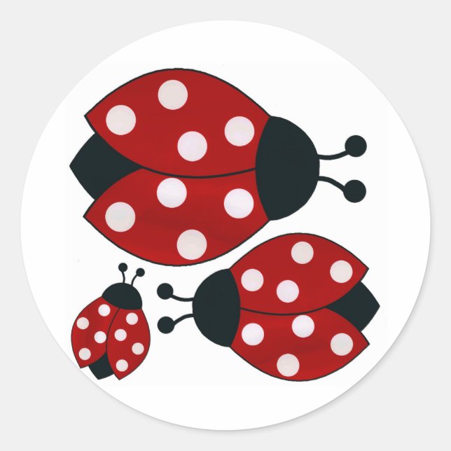 Adesivo Redondo Ladybugs (Frente)
