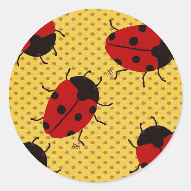 ADESIVO REDONDO LADYBUGS (Frente)