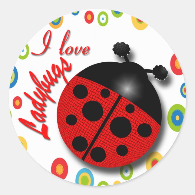 Adesivo Redondo Ladybugs (Frente)