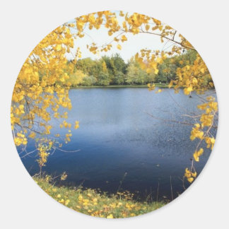Adesivo Redondo Lago Autumn