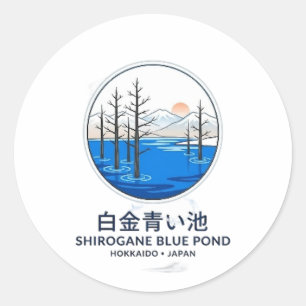 ADESIVO REDONDO LAGO AZUL SHIROGANE