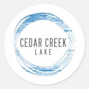 Adesivo Redondo Lago cedar Creek