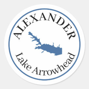 Adesivo Redondo Lago de Arrohead Personalizado