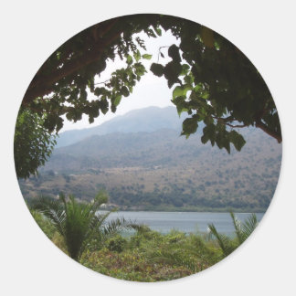 Adesivo Redondo Lago Kournas Stickers