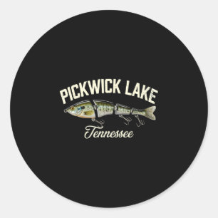 Adesivo Redondo lago Pickwick tennessee equipe ao ar livre em lega