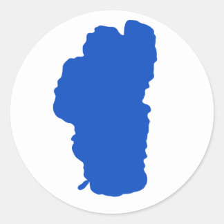 Adesivo Redondo Lago Simples Tahoe Sticker redondo