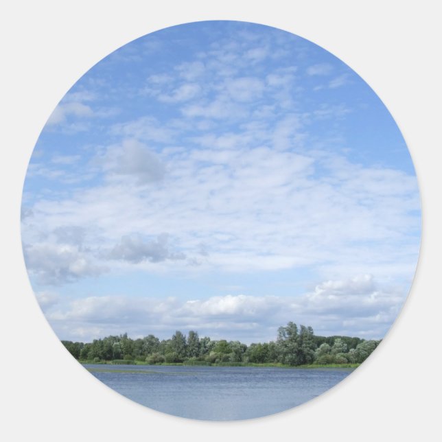 Adesivo Redondo Lago Stickers (Frente)