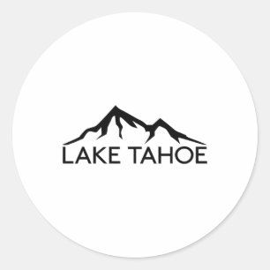 Adesivo Redondo Lago Tahoe Califórnia Nevada Esqui