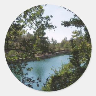 Adesivo Redondo Lago Zaros Stickers