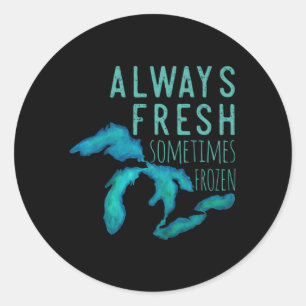 Adesivo Redondo Lagos excelentes Sempre Realmente Frescos Às Vezes