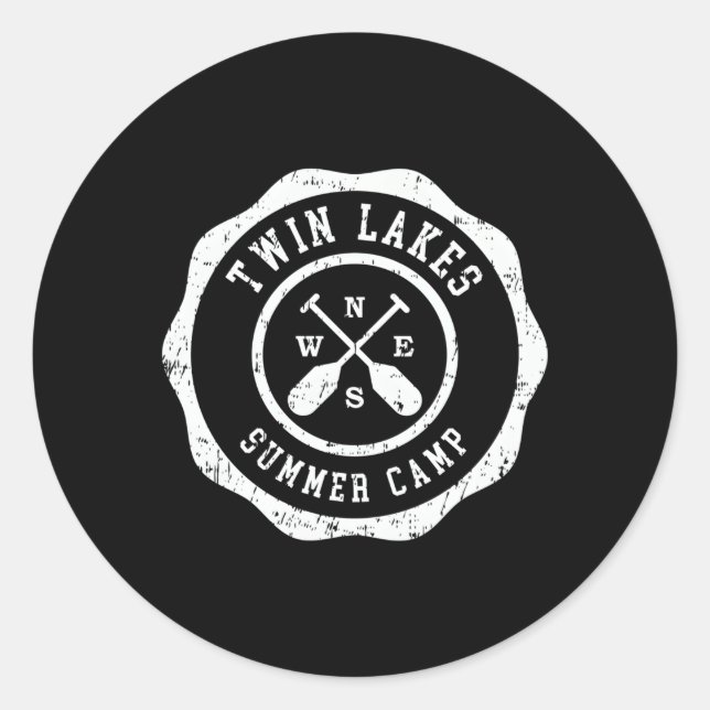 Adesivo Redondo Lagos Gêmeos (Frente)