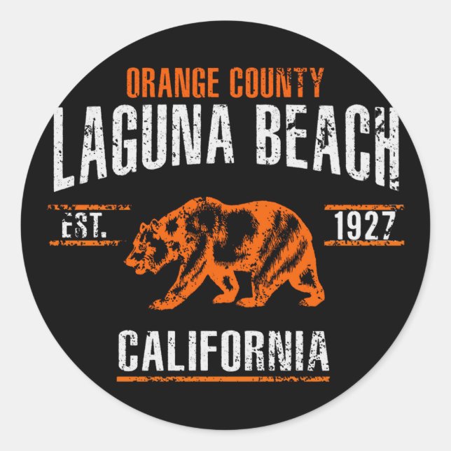 Adesivo Redondo Laguna Beach (Frente)