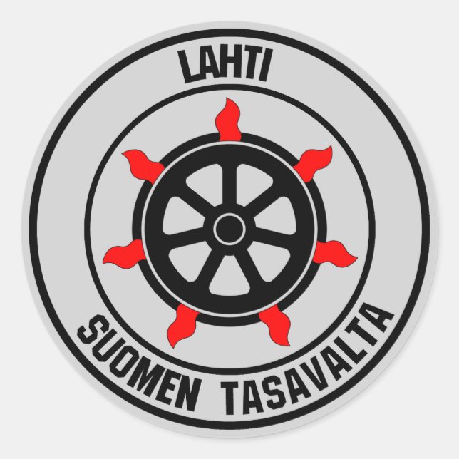 Adesivo Redondo Lahti Round Emblem (Frente)