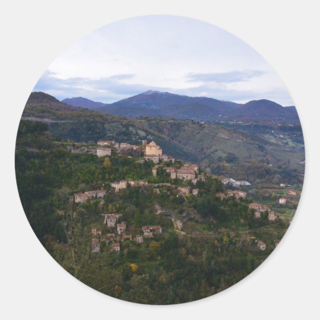 Adesivo Redondo Laino Castello Calabria (Frente)