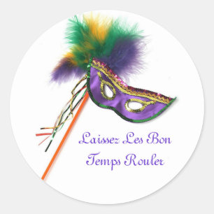 Adesivo Redondo Laissez Les Bon Temps Rouler! Vinheta