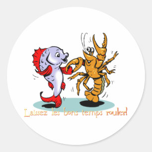 Adesivo Redondo Laissez les bons temps rouler! Mardi Gras