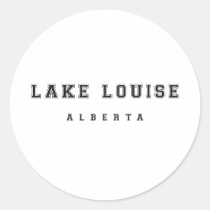Adesivo Redondo Lake Louise Alberta Canadá