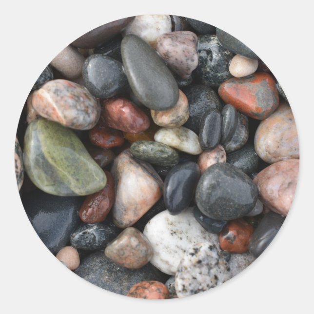 Adesivo Redondo Lake Superior Rocks (Frente)