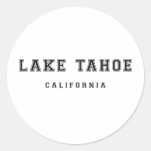Adesivo Redondo Lake Tahoe Califórnia
