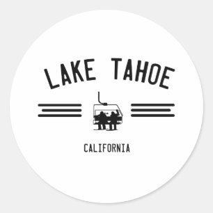 Adesivo Redondo Lake Tahoe Califórnia