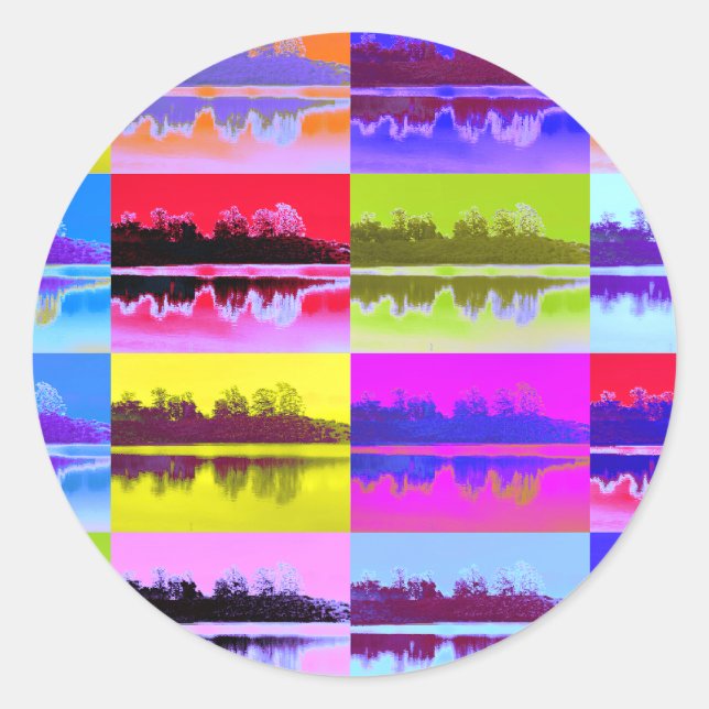 ADESIVO REDONDO LAKES (Frente)