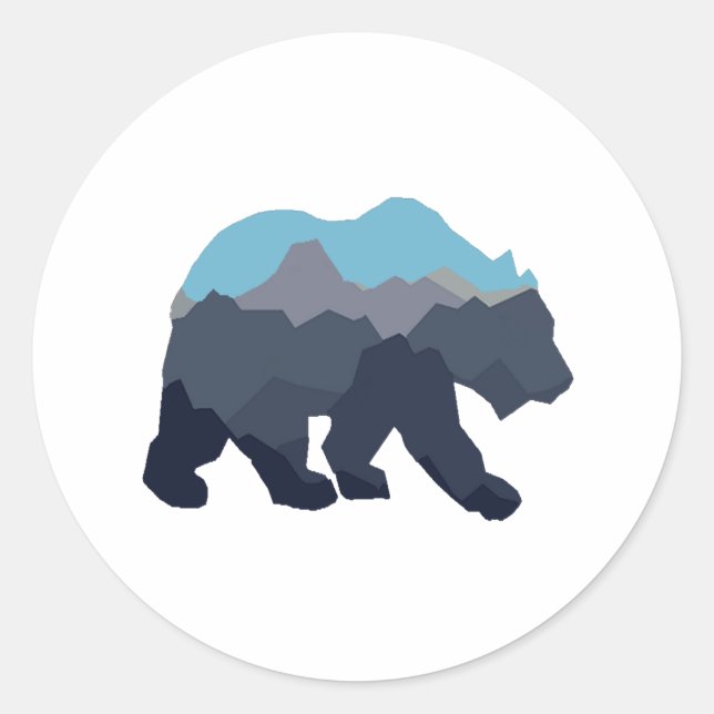 ADESIVO REDONDO LAKES PRÓXIMOS DA MONTANHA (Frente)