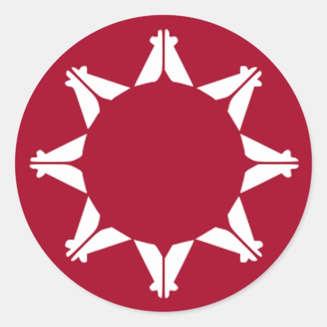 Adesivo Redondo Lakota Tribe (Frente)