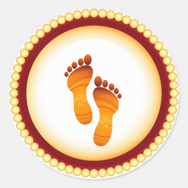 Adesivo Redondo Lakshmi mata per (Frente)