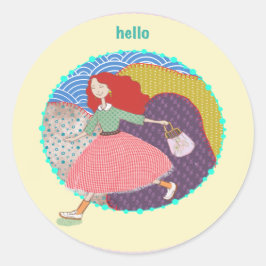 Adesivo Redondo LALATOWN Sticker | Craft Party Supply Sticker Labe