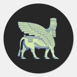 Adesivo Redondo Lamassu Anunnaki