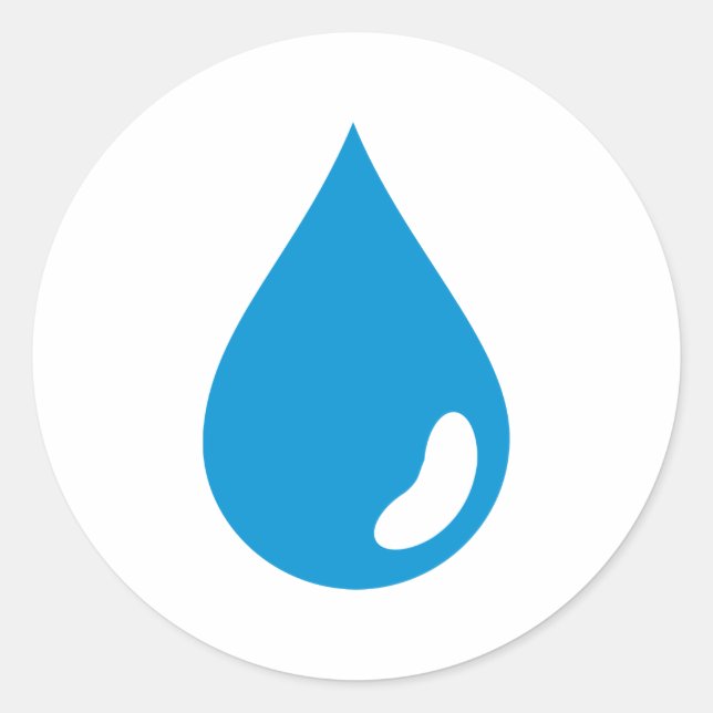 Adesivo Redondo Lâmina de água (Frente)