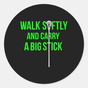 Adesivo Redondo Lâmpada de defesa de Neon Lacrosse de Longo Pau Mi