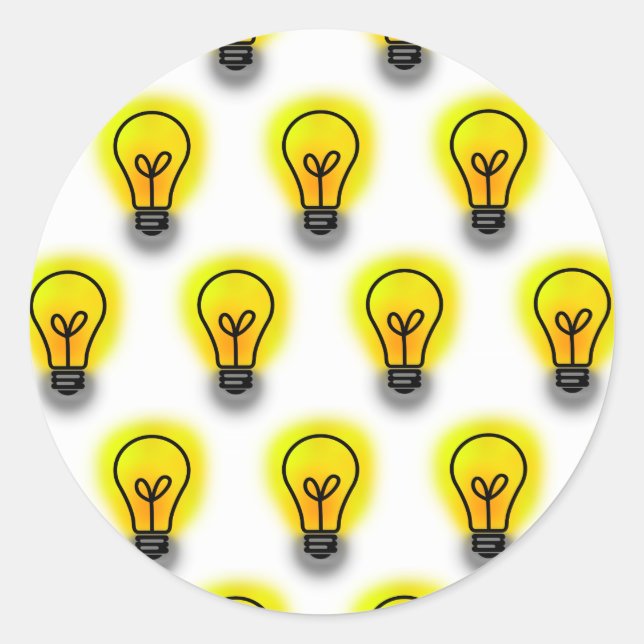 Adesivo Redondo Lâmpadas (Frente)