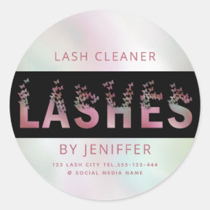 Adesivo Redondo Lâmpadas holográficas de luxo