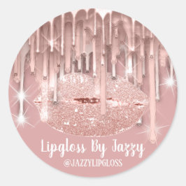 Adesivo Redondo Lâmpago Maquiagem Artista Drives Pó Rosa